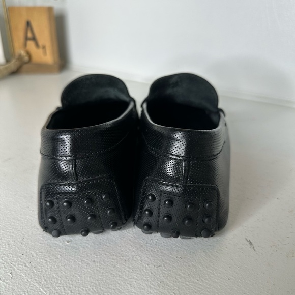 Tod’s Men’s Size 8 (Fits Men's 9.5) Black Leather Driving Loafers Made in Italy - Picture 5 of 10